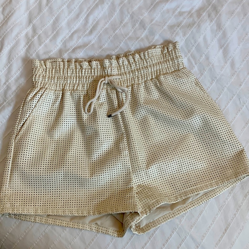 Women's Beige Athletic Shorts